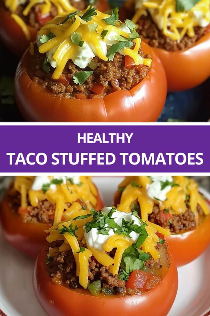 Healthy Taco Stuffed Tomatoes