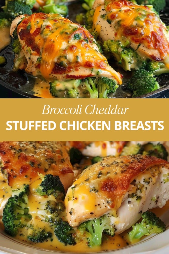 Broccoli Cheddar Stuffed Chicken Breasts