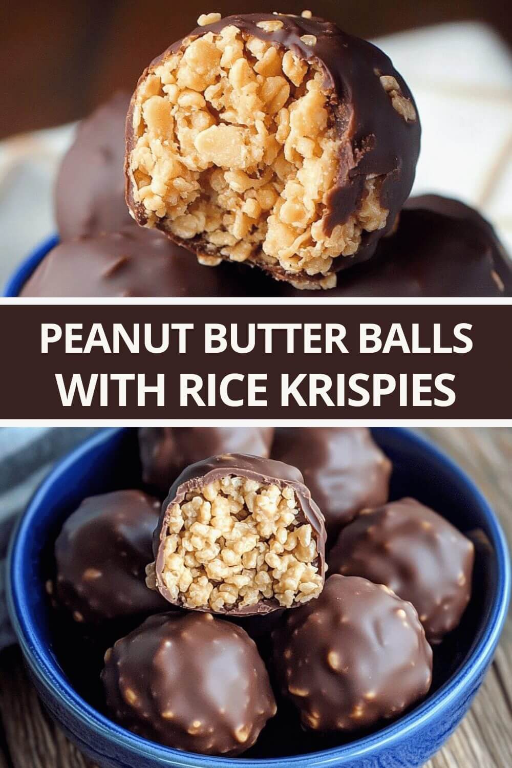 Peanut Butter Balls with Rice Krispies