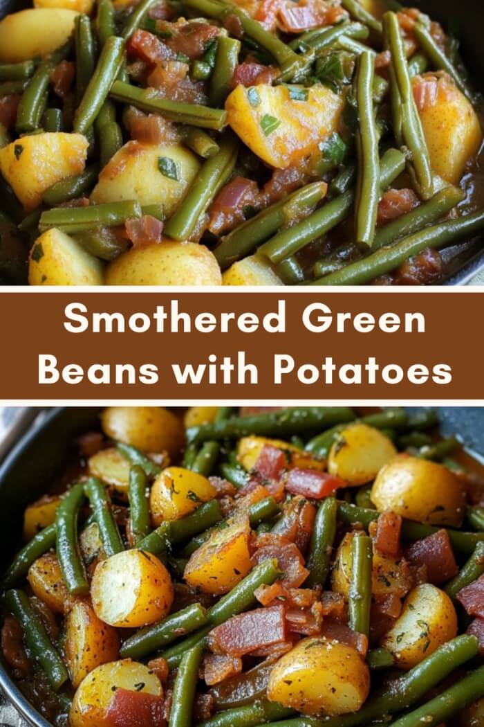 Smothered Green Beans with Potatoes
