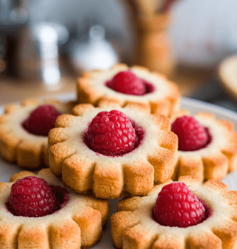 5 Ingredient Raspberry Thumbprint Cookies