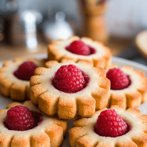 5 Ingredient Raspberry Thumbprint Cookies