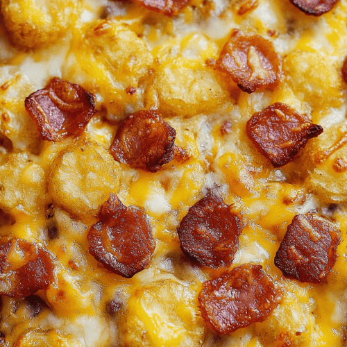 Bacon Cheeseburger Tater Tot Casserole