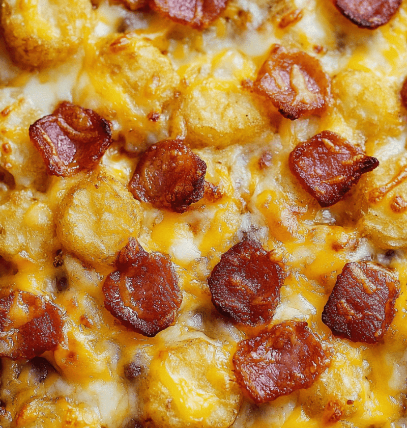 Bacon Cheeseburger Tater Tot Casserole