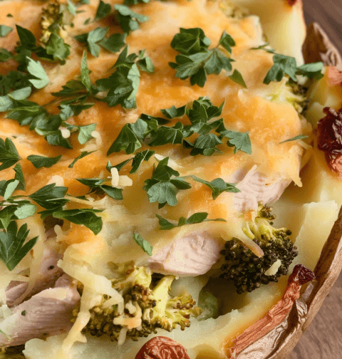 Baked Potato Chicken and Broccoli Casserole