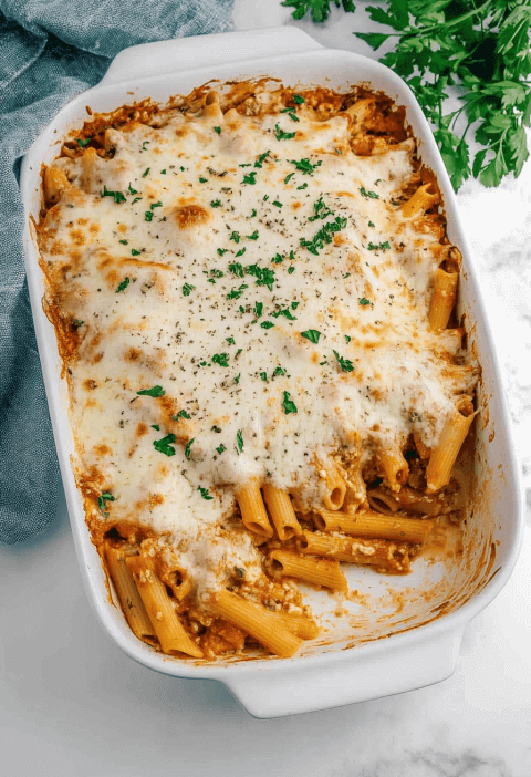 Baked Ziti With Bechamel Sauce