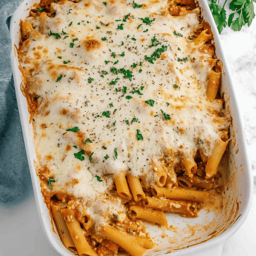 Baked Ziti With Bechamel Sauce