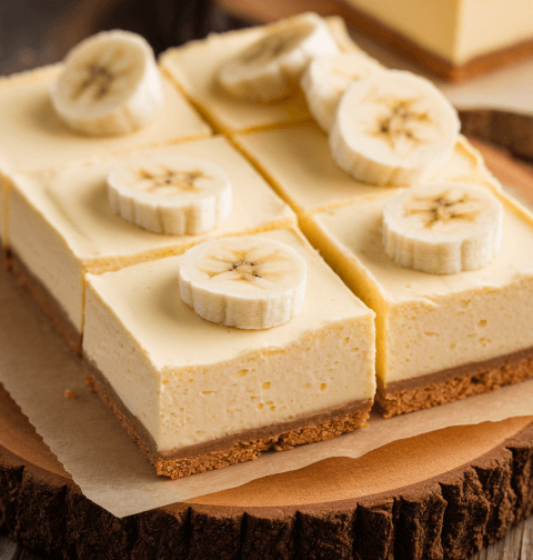 Banana Cream Cheesecake Bars