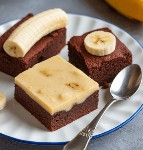 Banana Pudding Brownies