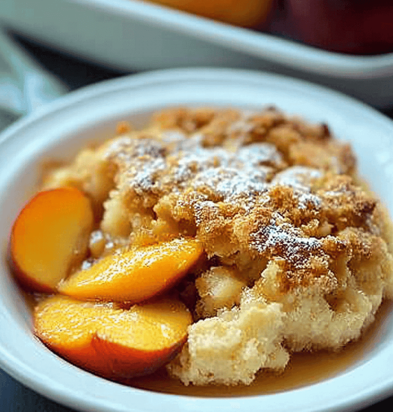 Bisquick Peach Cobbler