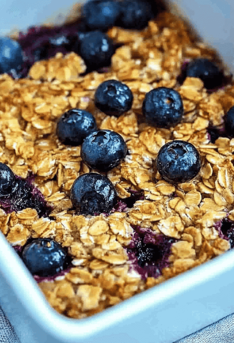 Blueberry Baked Oatmeal