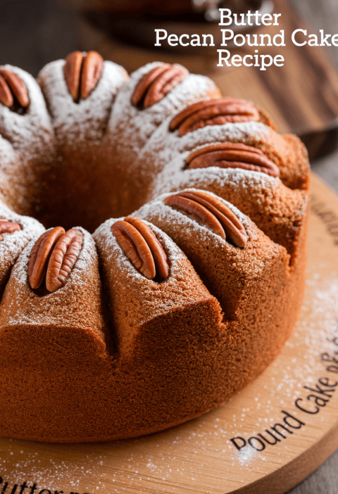 Butter Pecan Pound Cake Recipe