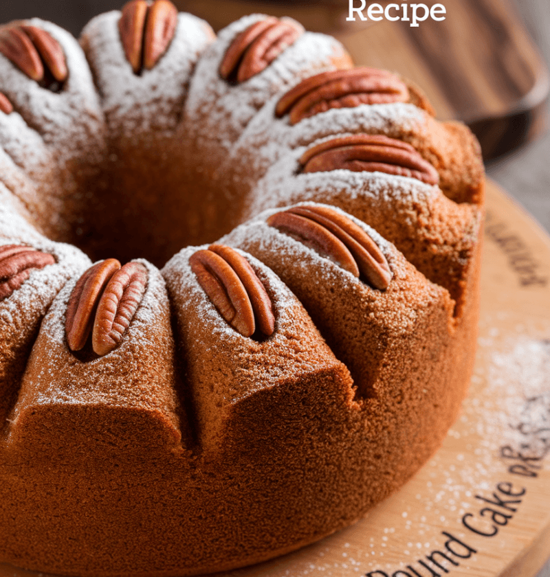 Butter Pecan Pound Cake Recipe