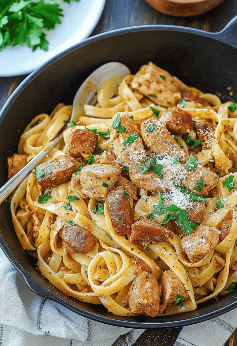Cajun Chicken And Sausage Pasta
