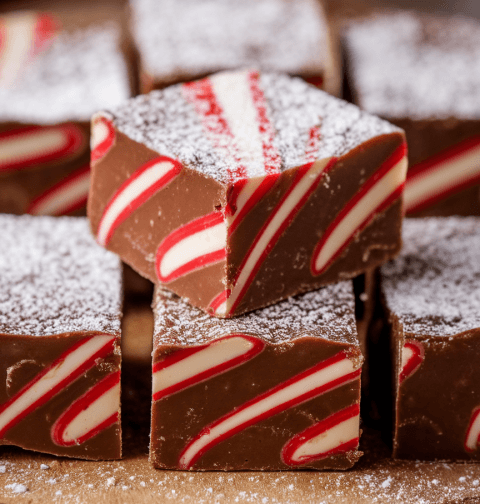 Candy Cane Fudge Recipe