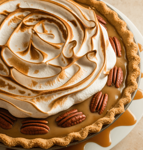 Caramel Pecan Delight Pie