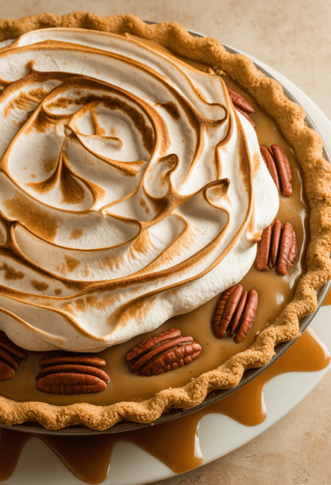 Caramel Pecan Delight Pie