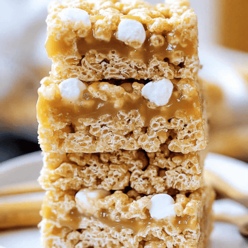 Caramel Rice Krispies Treats