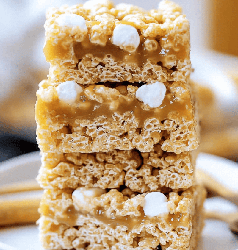 Caramel Rice Krispies Treats