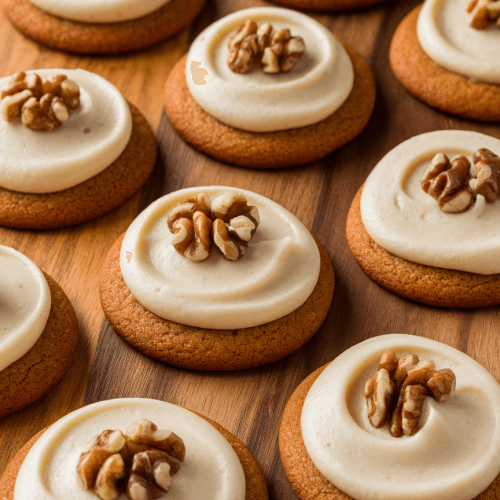 Carrot Cake Cookies With Cream Cheese Frosting