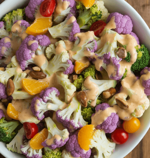 Cauliflower Broccoli Salad