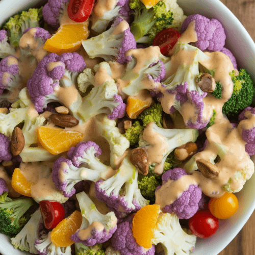 Cauliflower Broccoli Salad