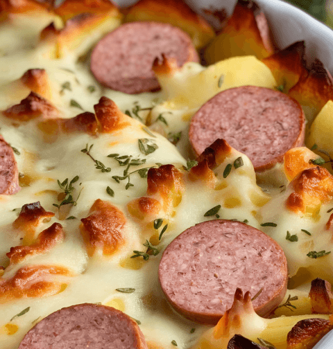 Cheese Potato And Smoked Sausage Casserole