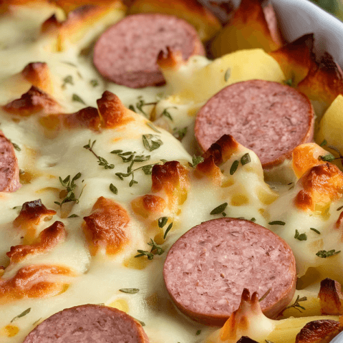 Cheese Potato And Smoked Sausage Casserole