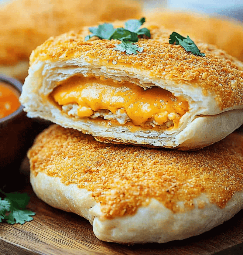 Cheesy Chicken Taco Pockets