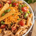 Cheesy Taco Cream Cheese Pasta
