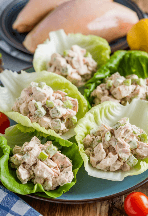 Chicken Salad Lettuce Wraps