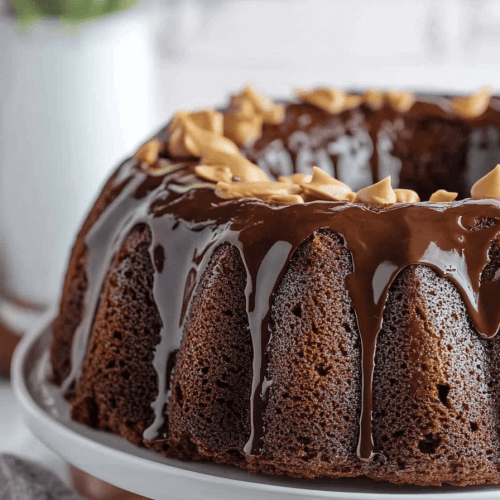 Chocolate Peanut Butter Bundt Cake