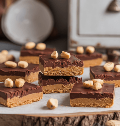 Chocolate Peanut Butter No Bake Cookies