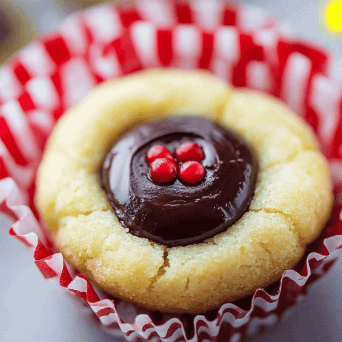 Chocolate Thumbprint Cookies