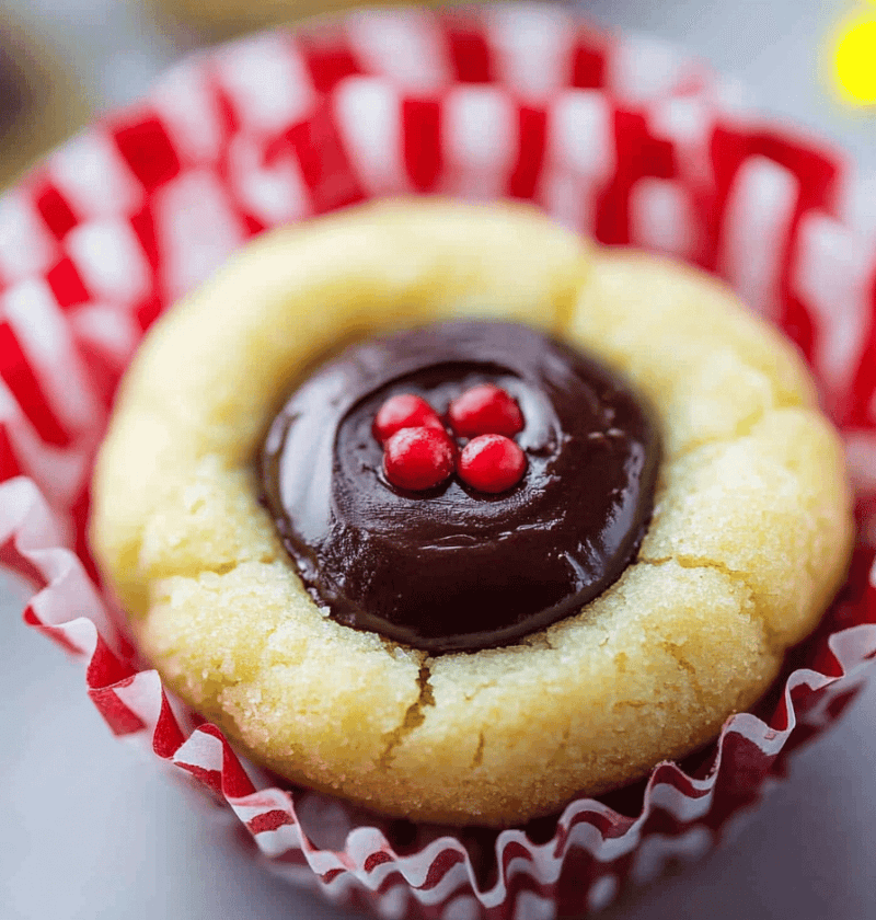 Chocolate Thumbprint Cookies