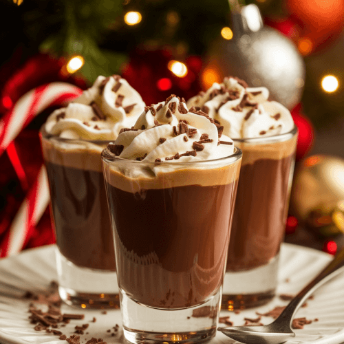 Christmas Chocolate Kahlua Baileys Pudding Shots