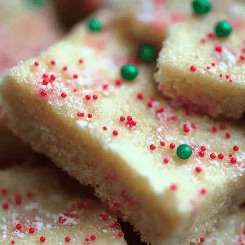 Christmas Shortbread Cookie Bars