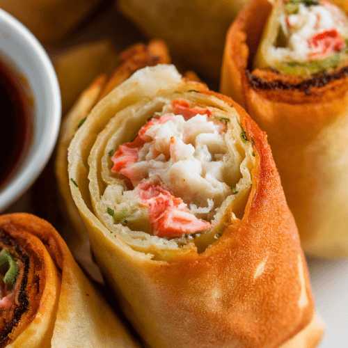Crab Cake Egg Rolls