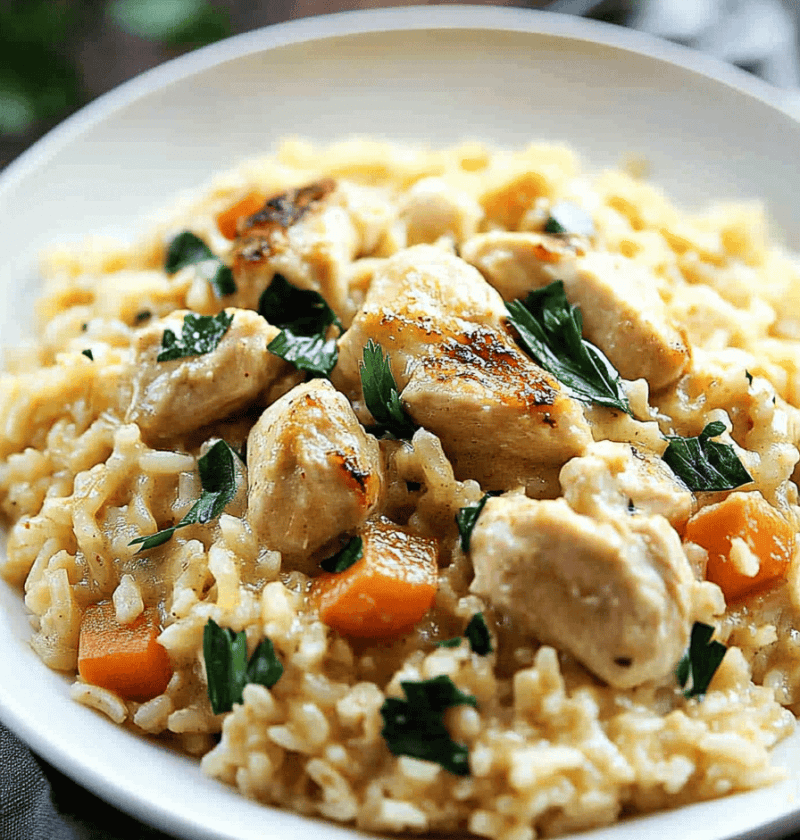 Creamy Chicken And Rice