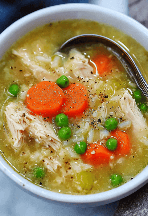 Crockpot Chicken And Rice Soup