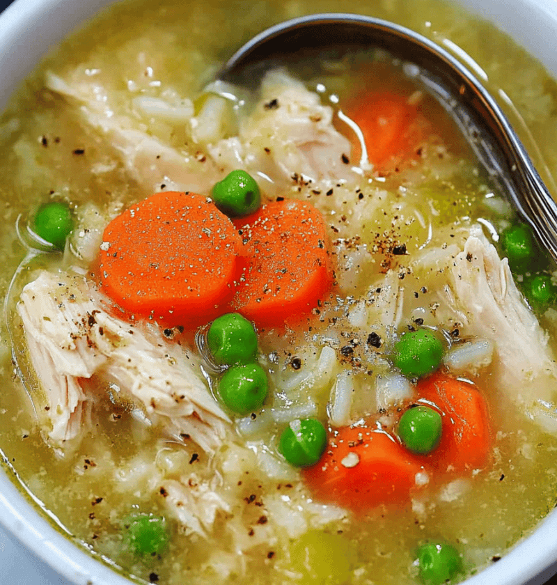 Crockpot Chicken And Rice Soup