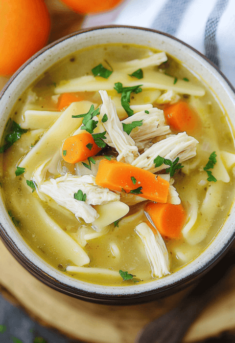 Crockpot Chicken Noodle Soup