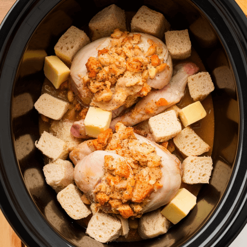 Crockpot Chicken Stuffing