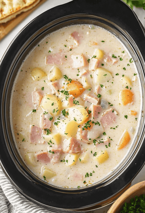 Crockpot Ham And Potato Soup