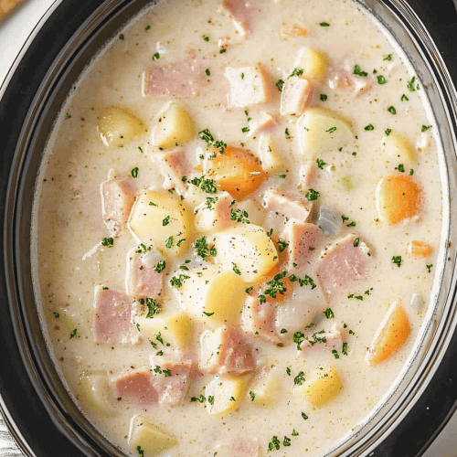 Crockpot Ham And Potato Soup