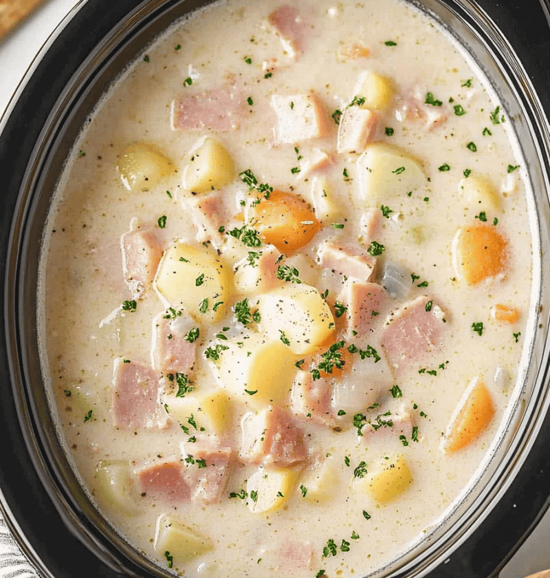 Crockpot Ham And Potato Soup