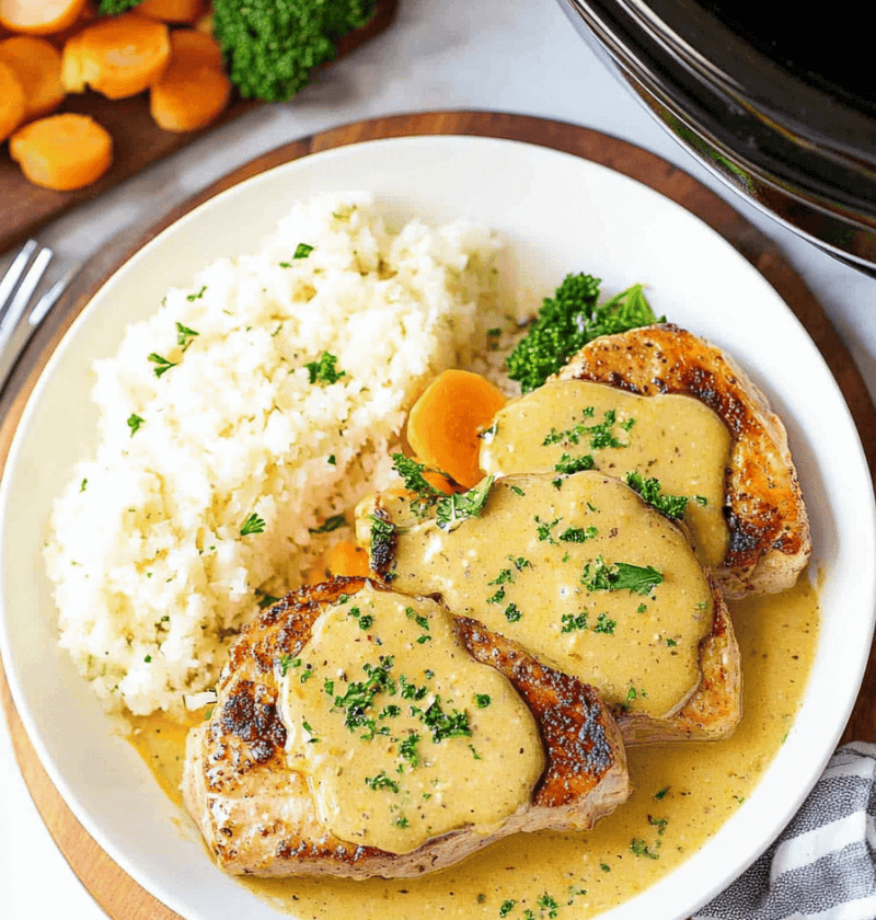 Crockpot Ranch Pork Chops
