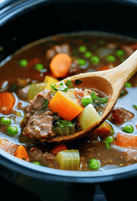 Crockpot Vegetable Beef Soup