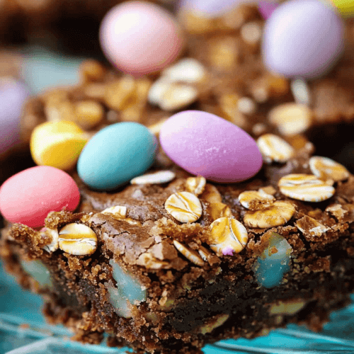 Easter Oatmeal Brownies