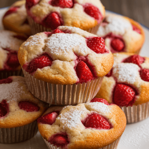 Fresh Strawberry Muffins